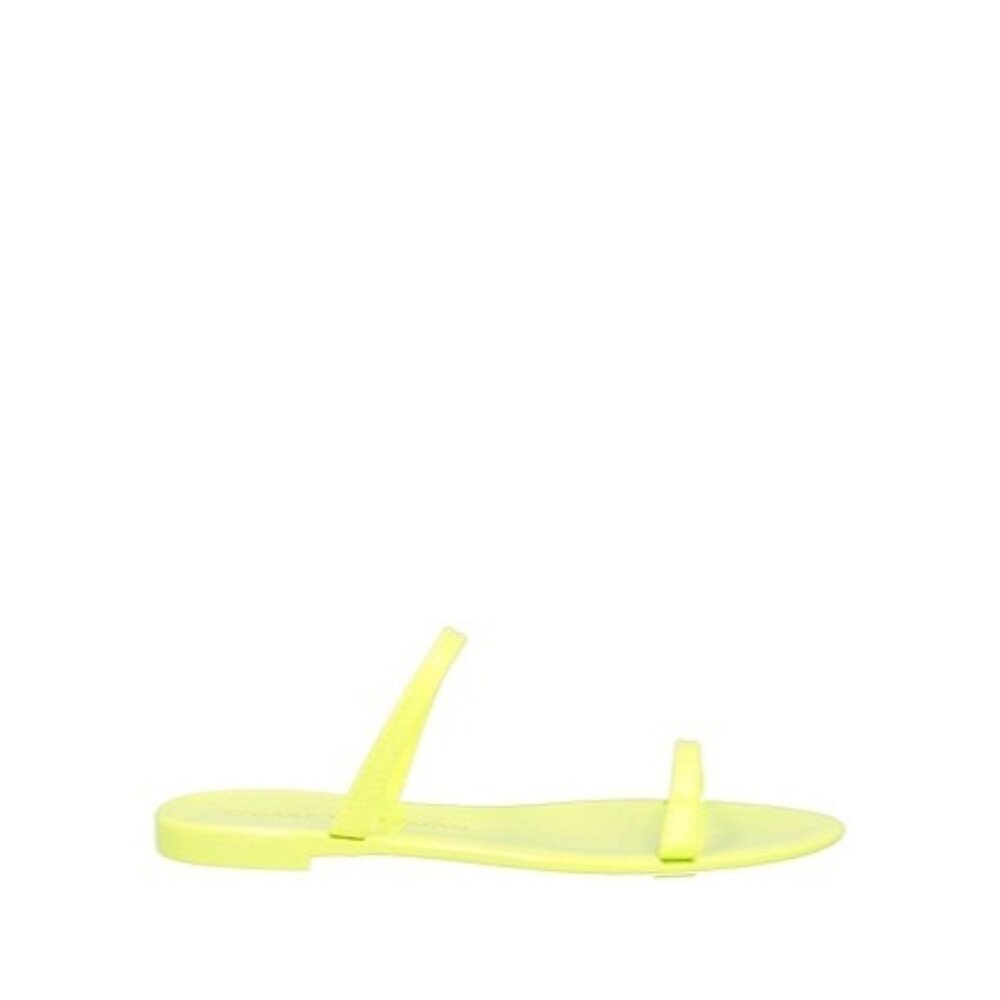 STUART WEITZMAN Lime Green Yellow Sawyer Sandals Size 7 NEW NWOB
